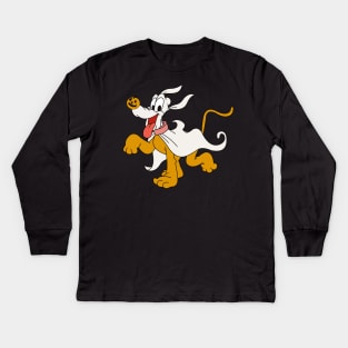 Pluto Halloween Kids Long Sleeve T-Shirt